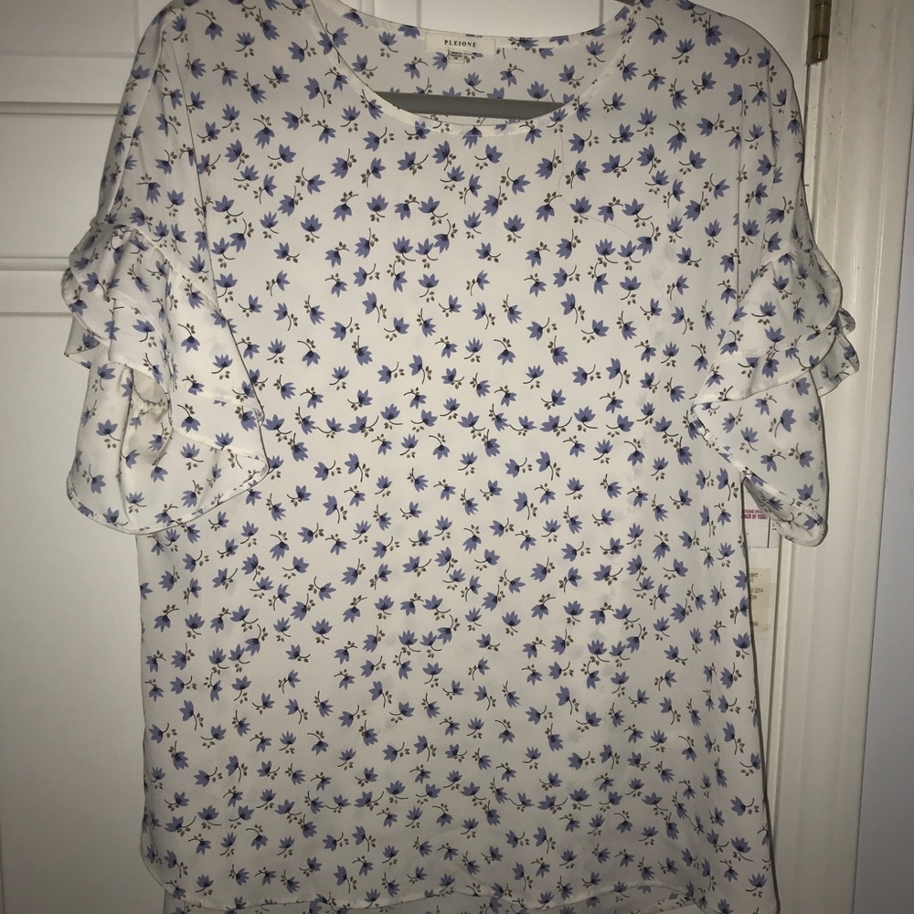 Ruffle Sleeve Blouse